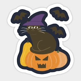 Halloween cat Sticker